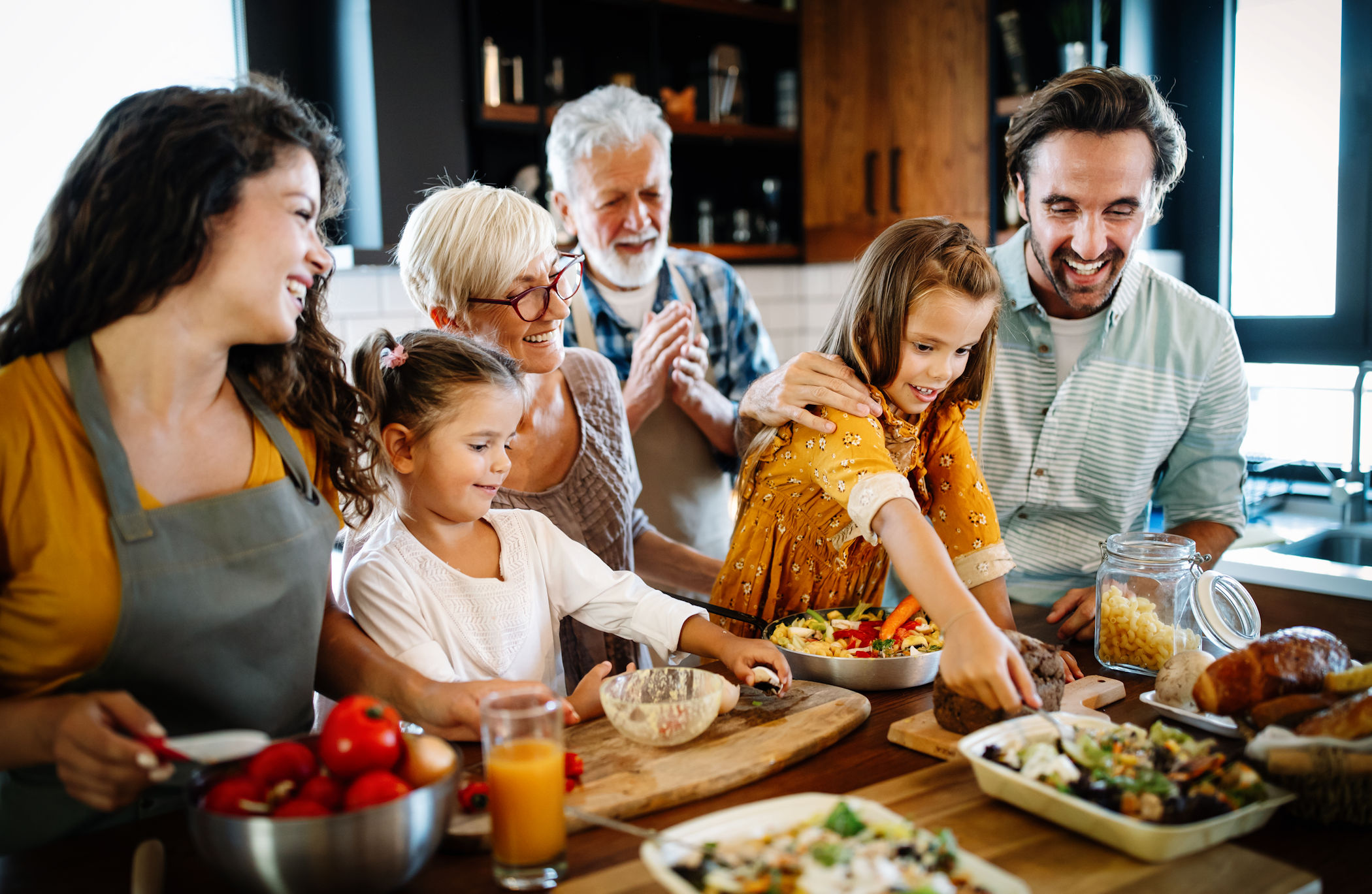 Portrait of happy family